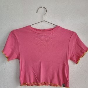 Lucy & Yak Hot Pink Crop Top
